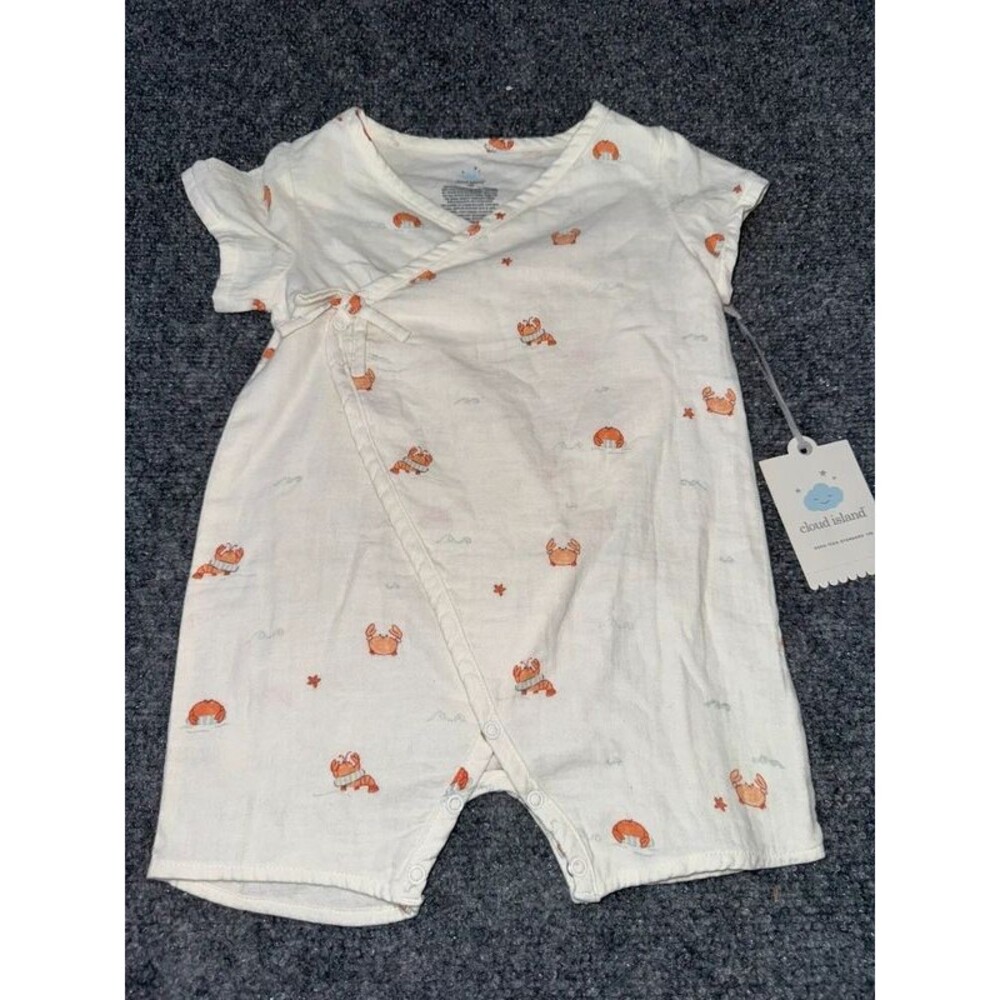 Baby Boy Little Shrimp Wrap Romper